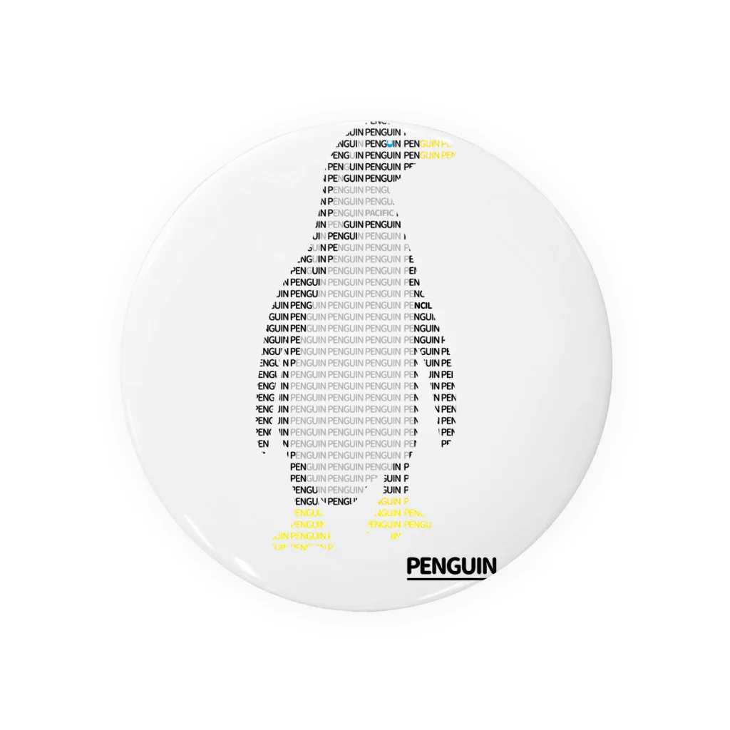 ためしにのモジデペンギン Tin Badge