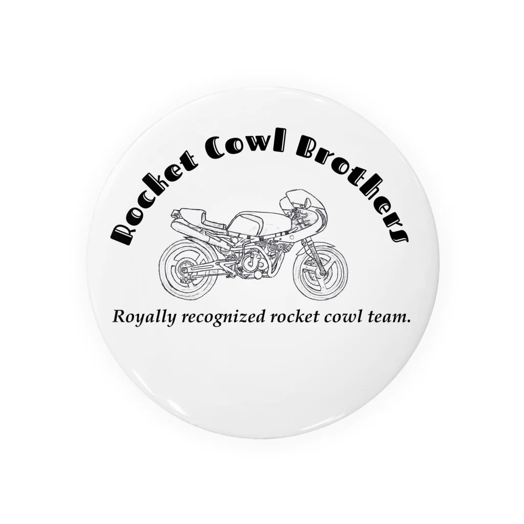 ハチロックモーターサイクルのRocketCowlBrothers No.3 Tin Badge