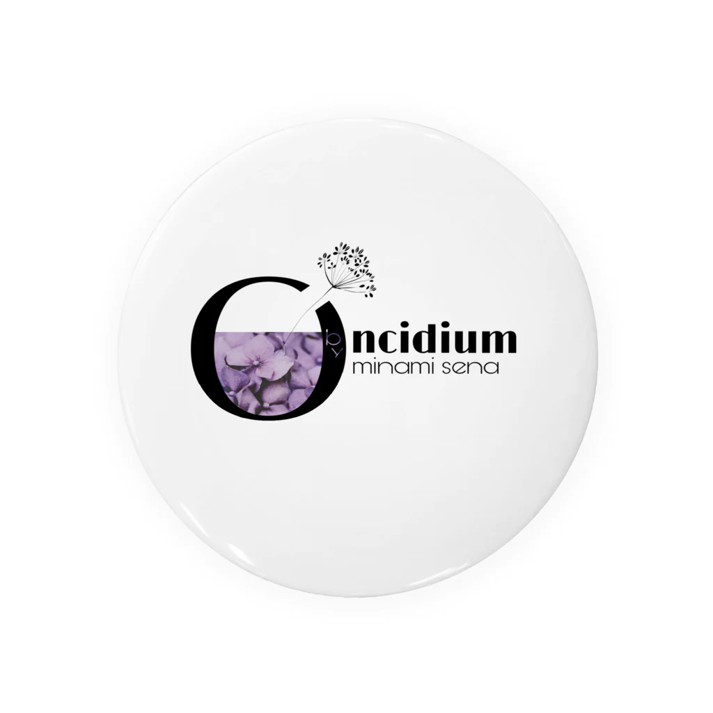 Oncidium  by minamisenaのLOGO 紫陽花 Tin Badge