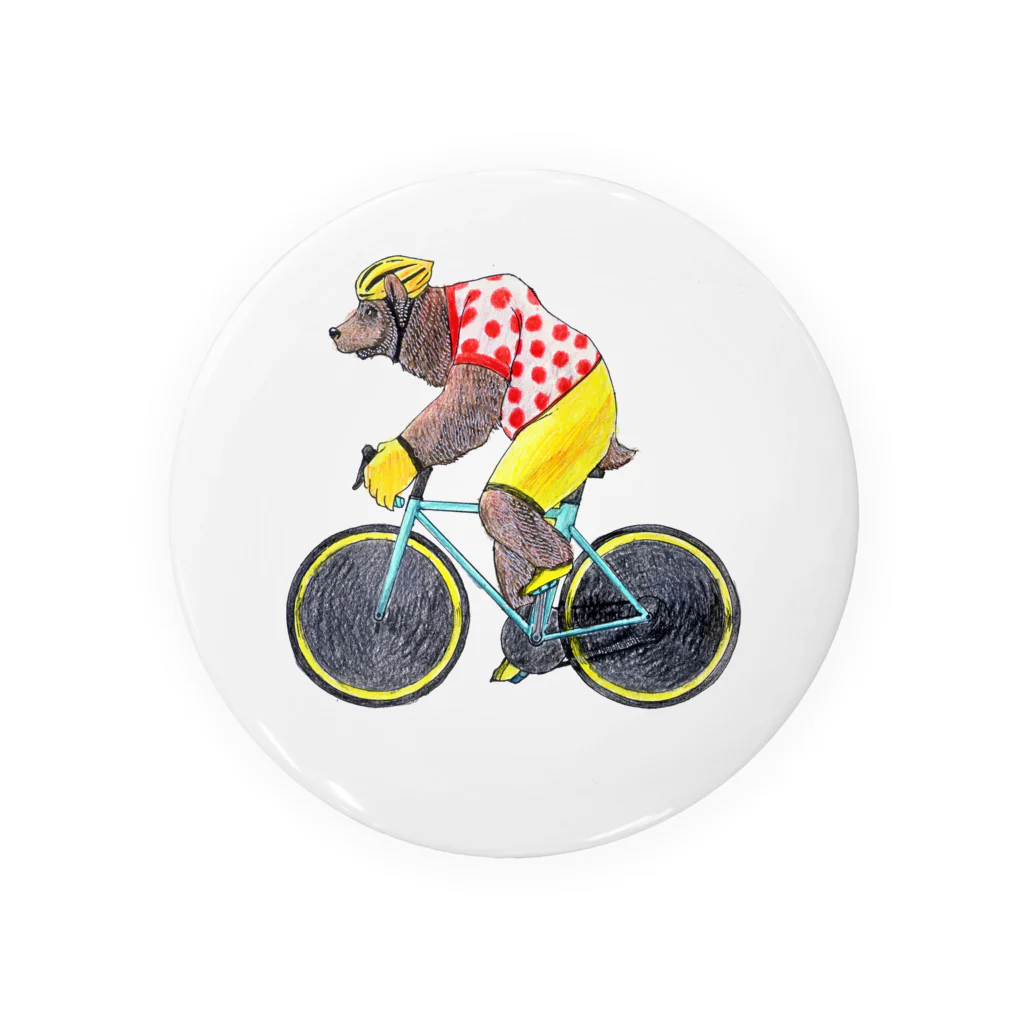 segasworksのクマの自転車乗り Tin Badge