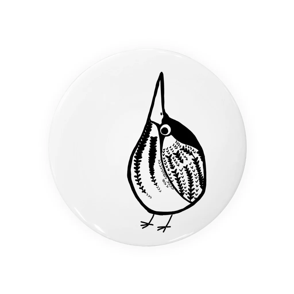 まるい野鳥のサンカノゴイ Tin Badge