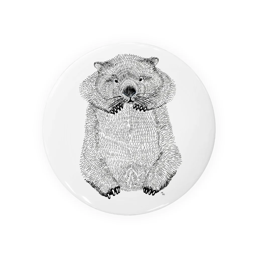 segasworksのwombat(ペン画） Tin Badge