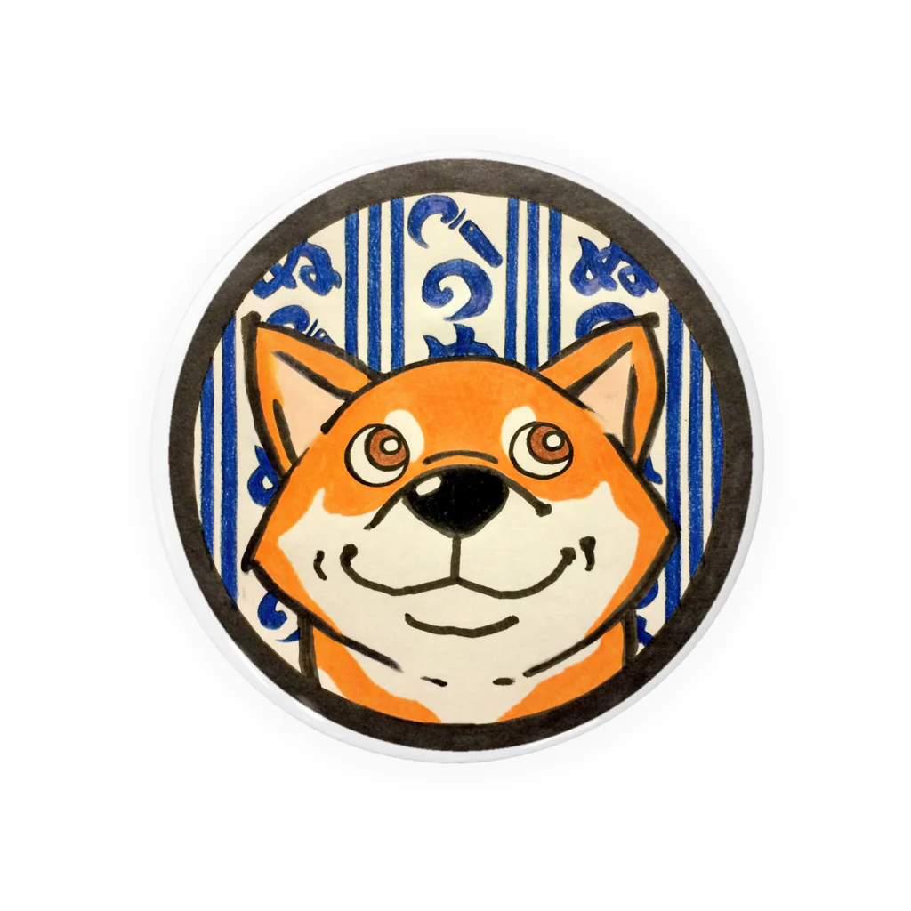 RaccoonDogTattooのかまわぬけん Tin Badge