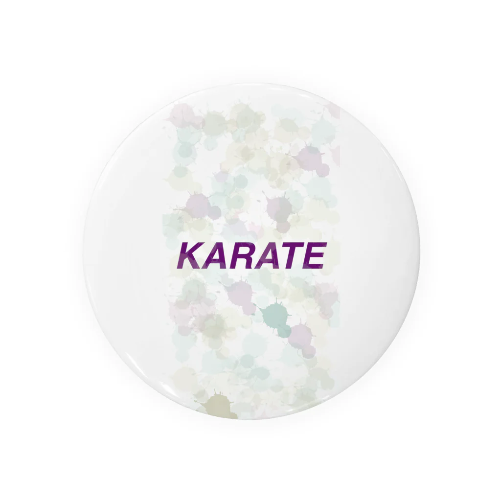 空手好きのチコのKARATE 缶バッジ