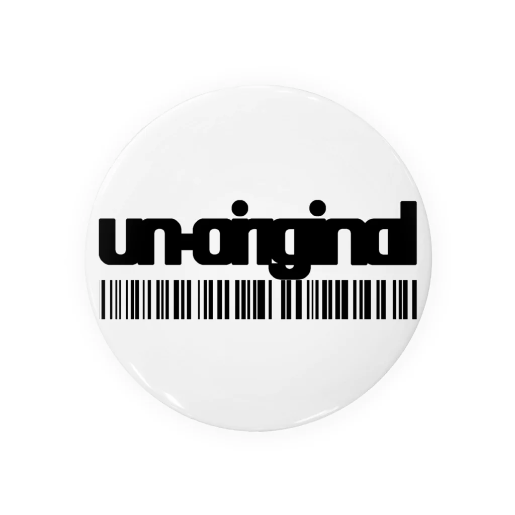 un-originalの黒ロゴパー Tin Badge