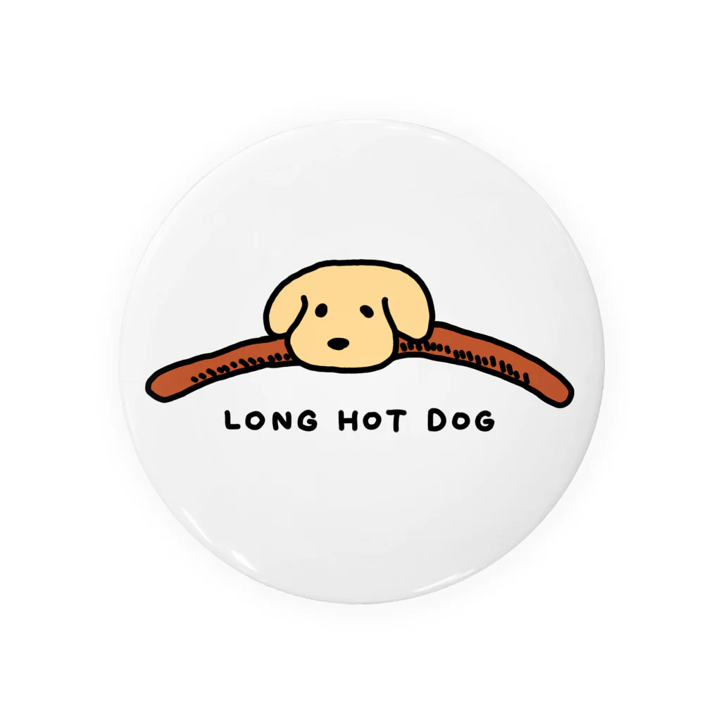 電気鰻雑貨のロングホットドッグ！（LONG HOT DOG） Tin Badge