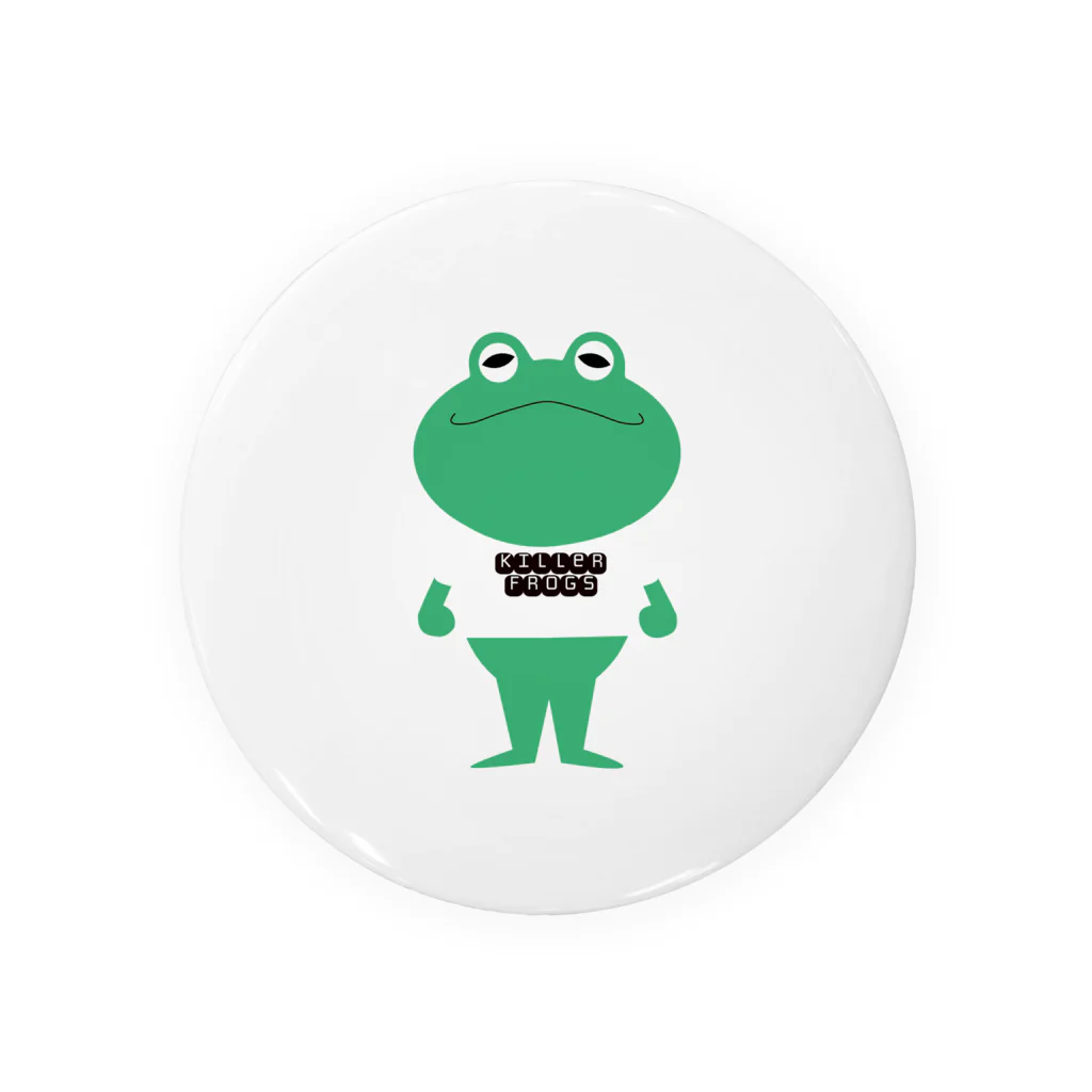 killer frogsのTシャツを着るカエルくん Tin Badge