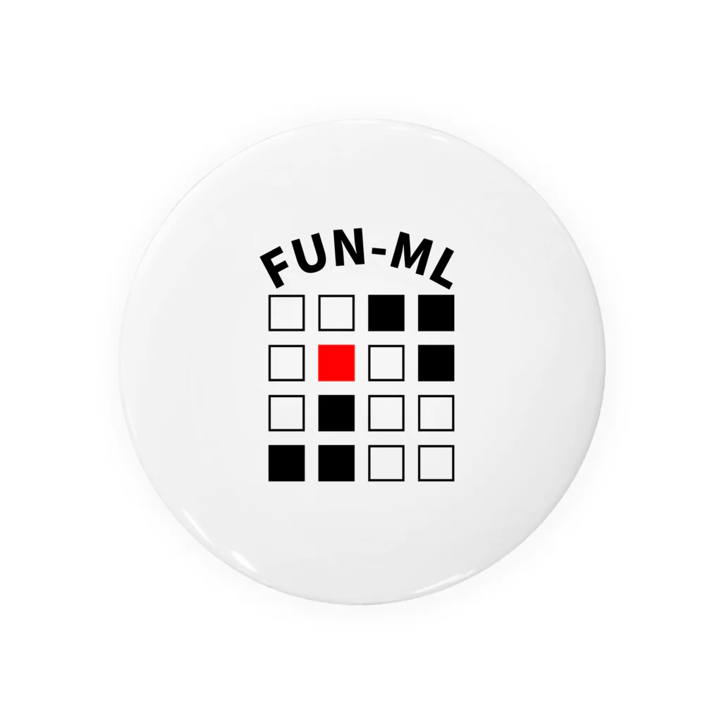 FUN-MLのFUN-MLロゴ 缶バッジ