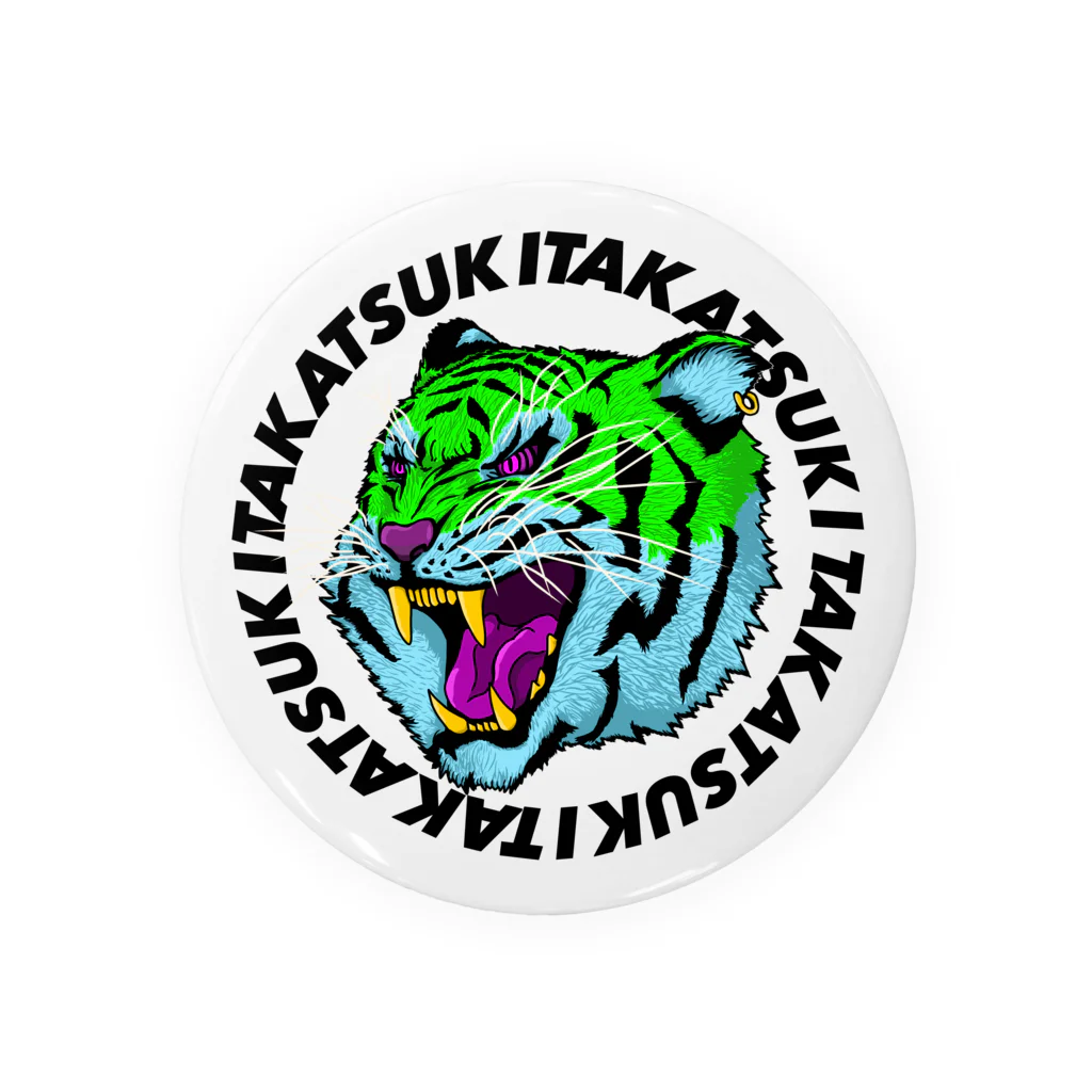 SSSHHHRRRのTAKATSUKIタイガー Tin Badge