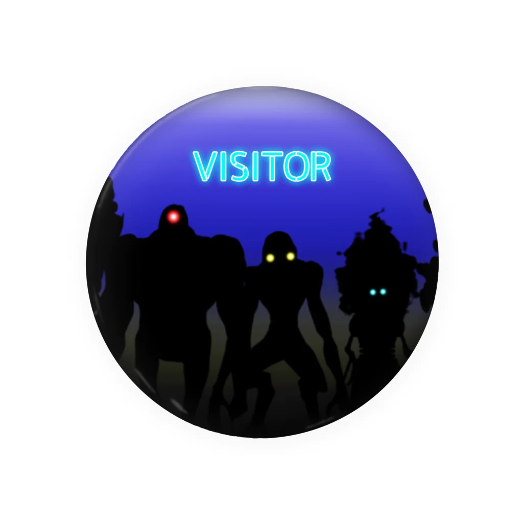 Ａ’ｚｗｏｒｋＳのVISITOR-来訪者- Tin Badge