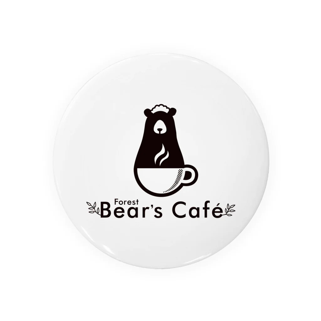 Bear'sCafe -forest-のBear'sCafe ロゴ入りステーショナリー(メイドVer.) Tin Badge