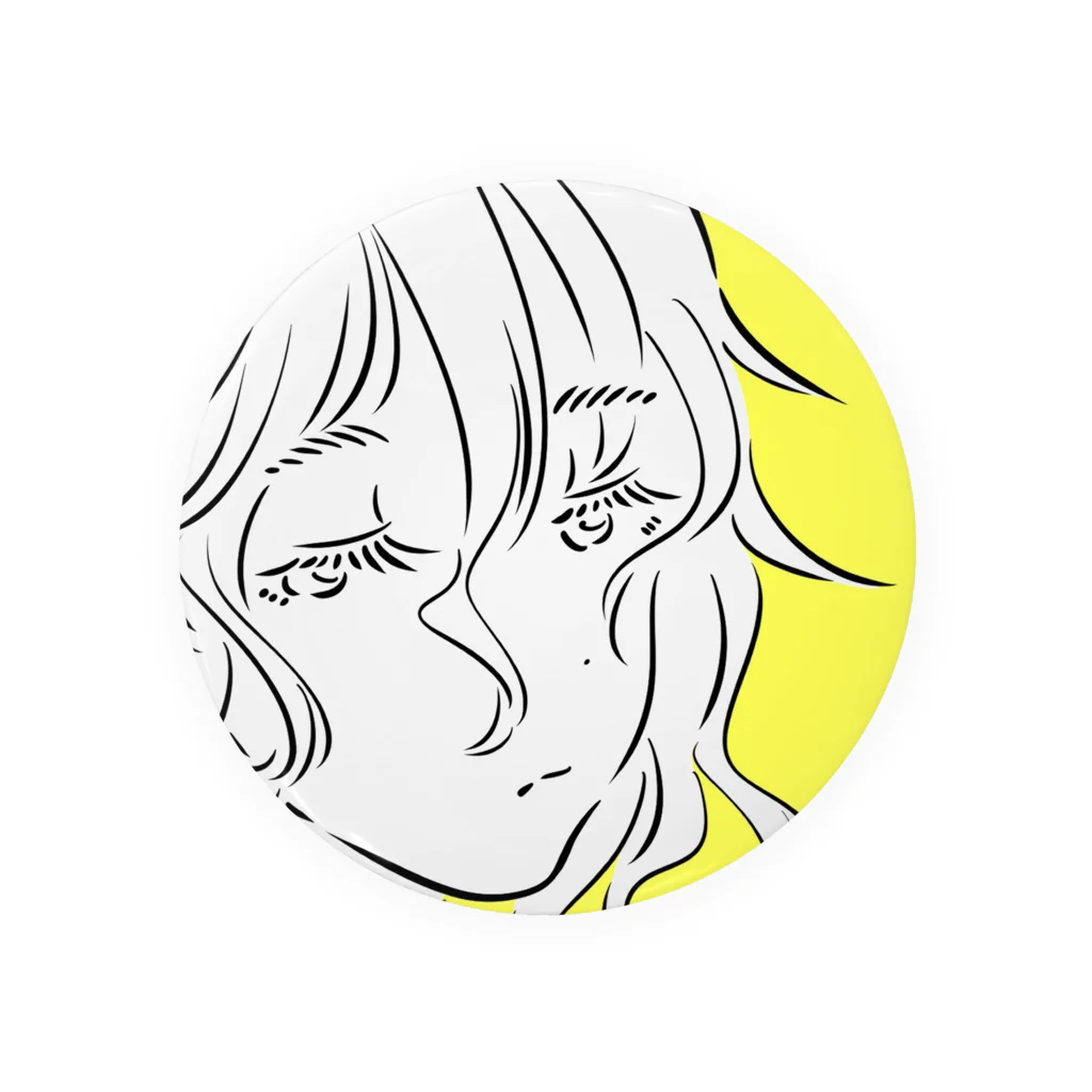 るりほのLine Art Girl 『Girl』 缶バッジ