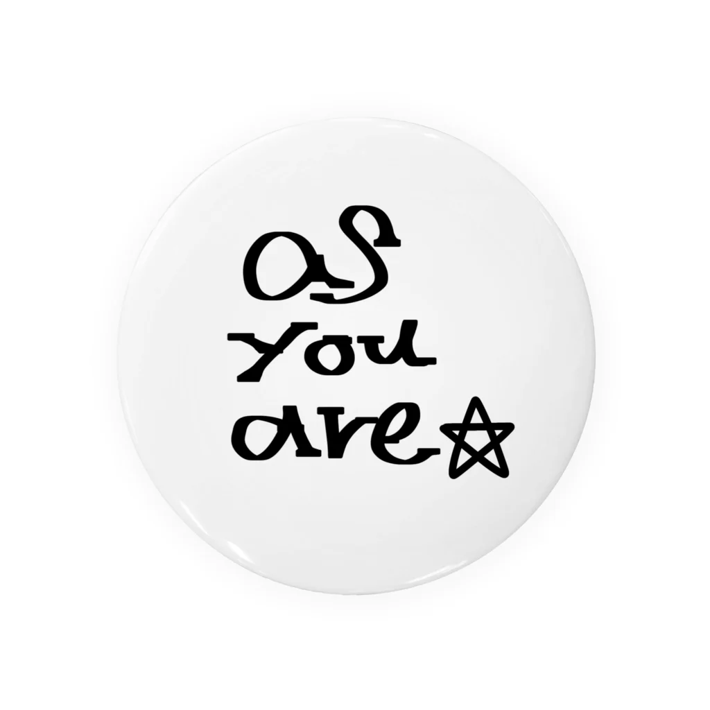 handmade asyouareのas you are〜あるがまま〜 Tin Badge