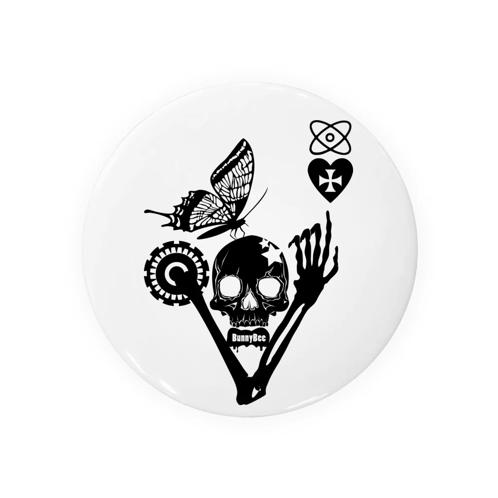 ESCHATOLOGYのバタフライスカル・マイハート Tin Badge