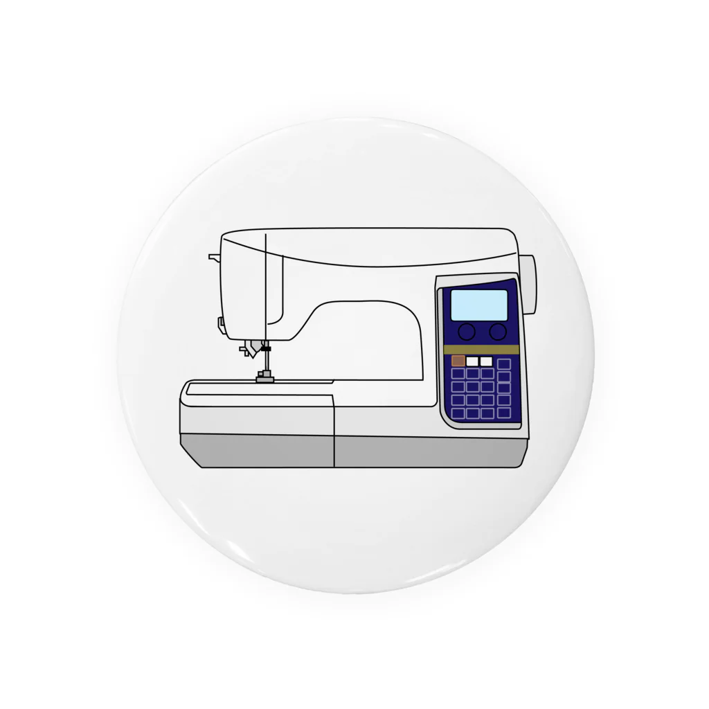 服の作り方と型紙うさこの洋裁工房のコンピューターミシン 缶バッジ