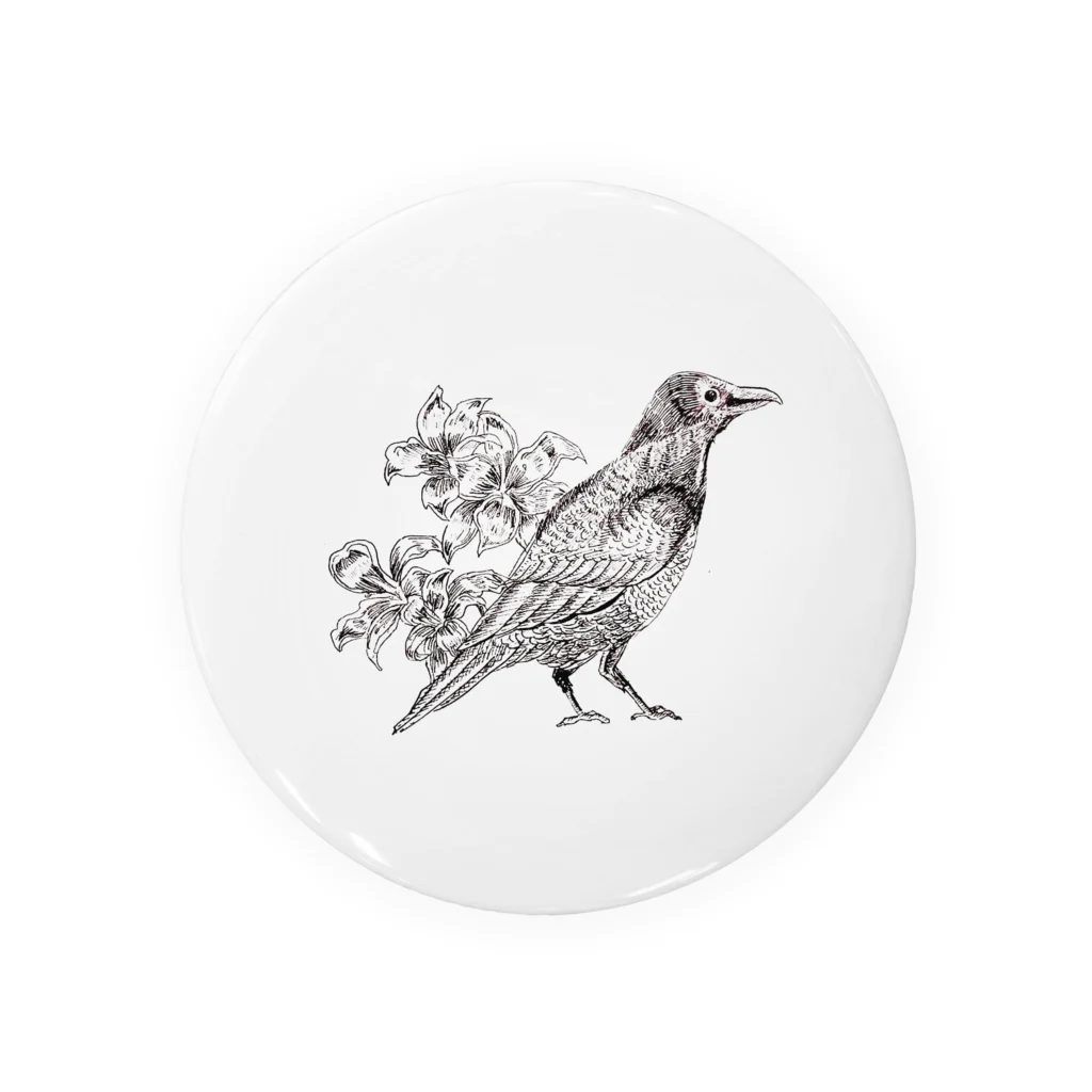 naty's doodlesのsimple bird doodle Tin Badge