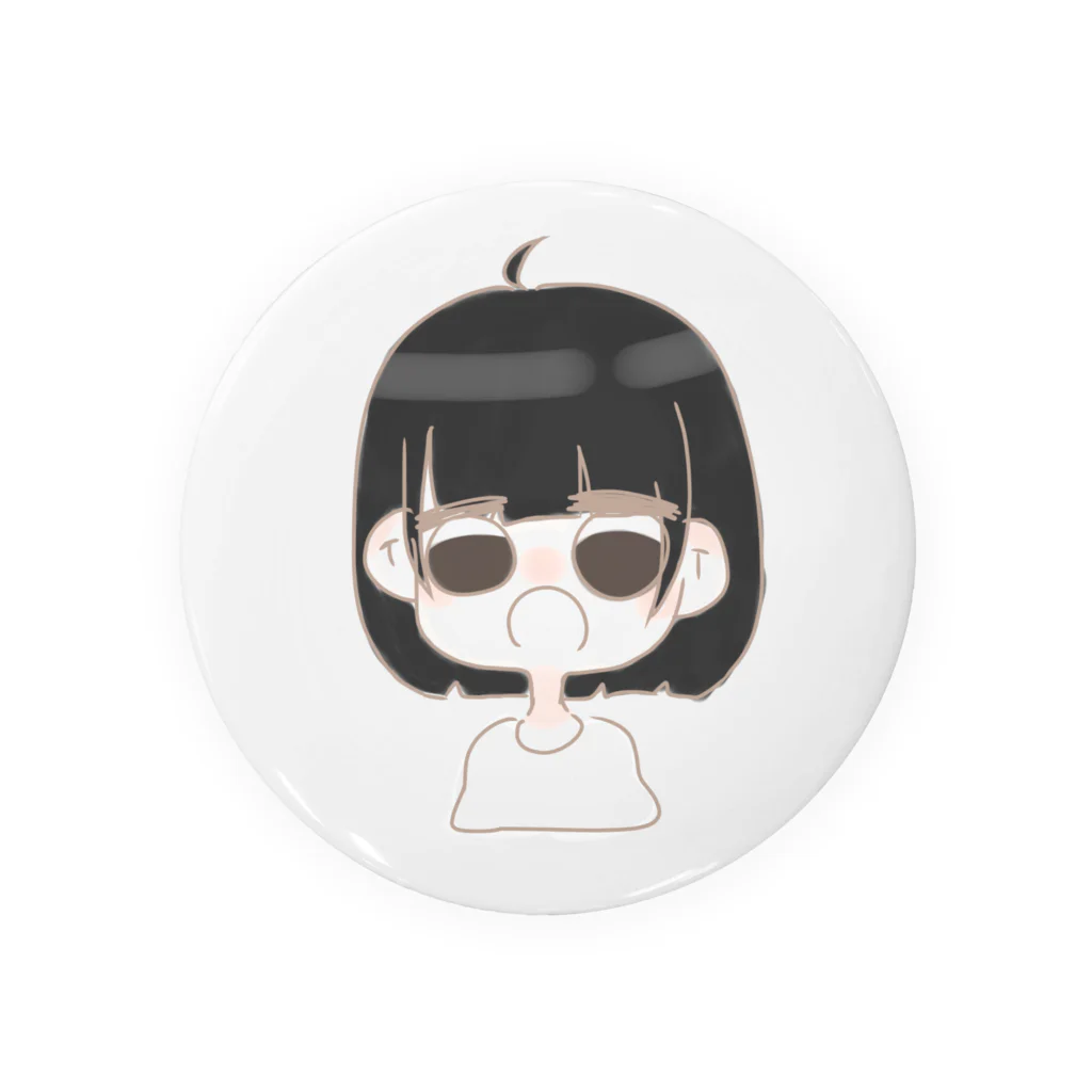 wednesday_nya_.shopのだるそうな奴。 Tin Badge