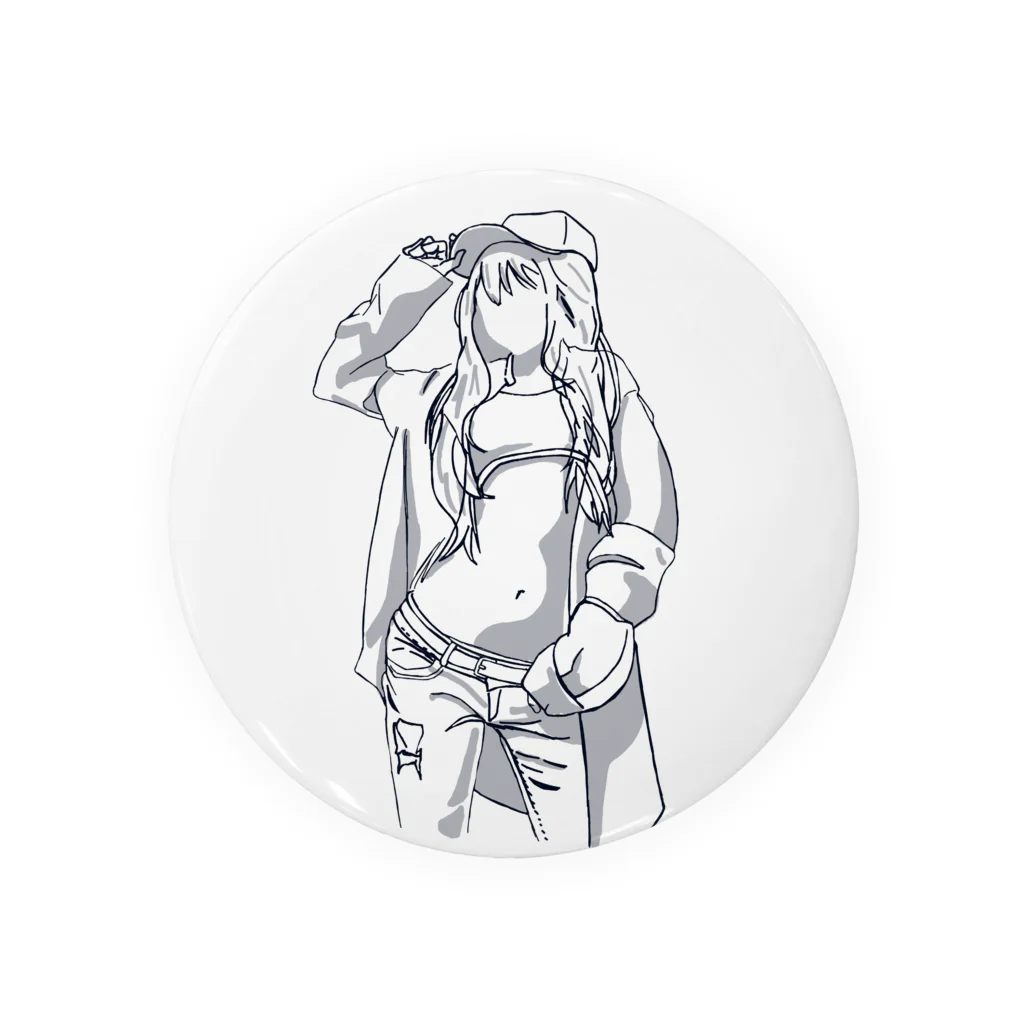 yuuyakeのボーイッシュ女子 Tin Badge