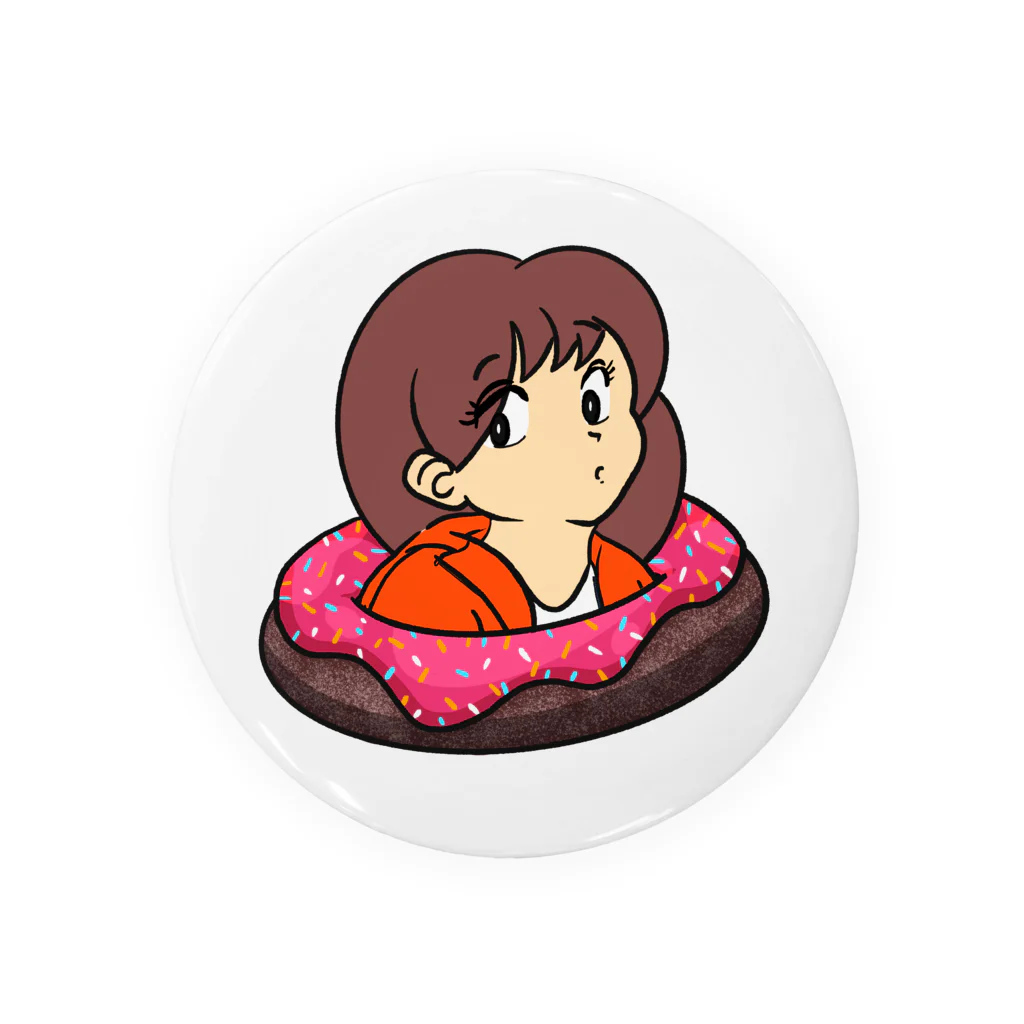 みうらドーナツ🍩Miura DonutsのStrawberry chocolate Tin Badge