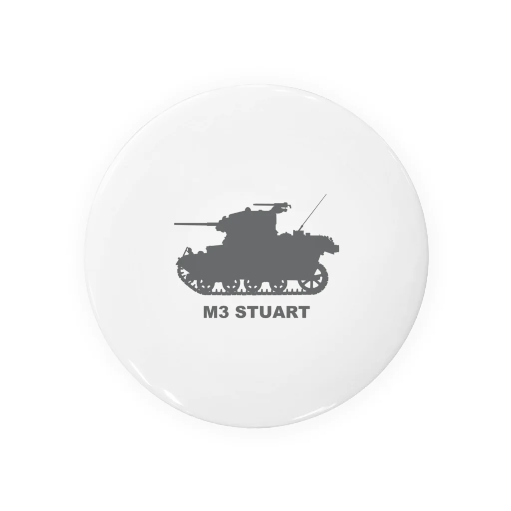 puikkoのM3軽戦車スチュアート（グレー） Tin Badge