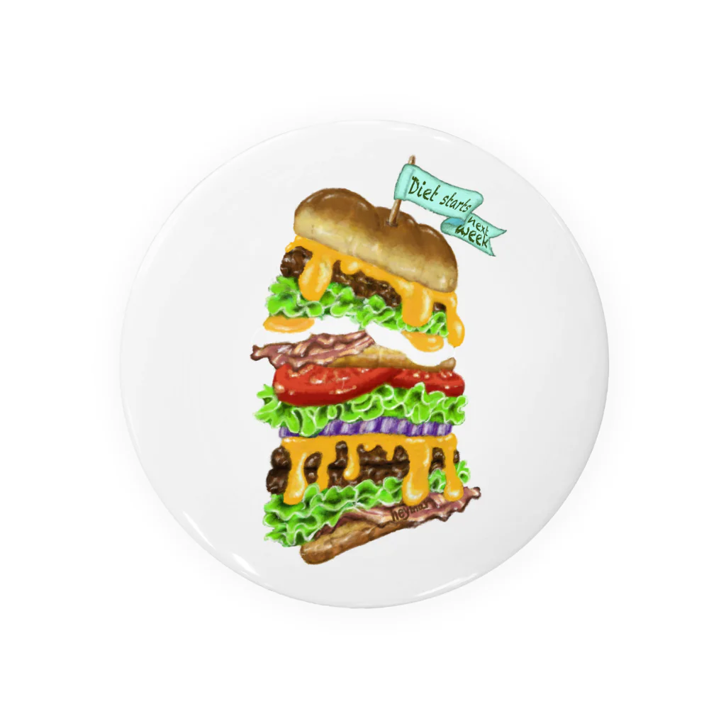 heymar のハンバーガー Tin Badge