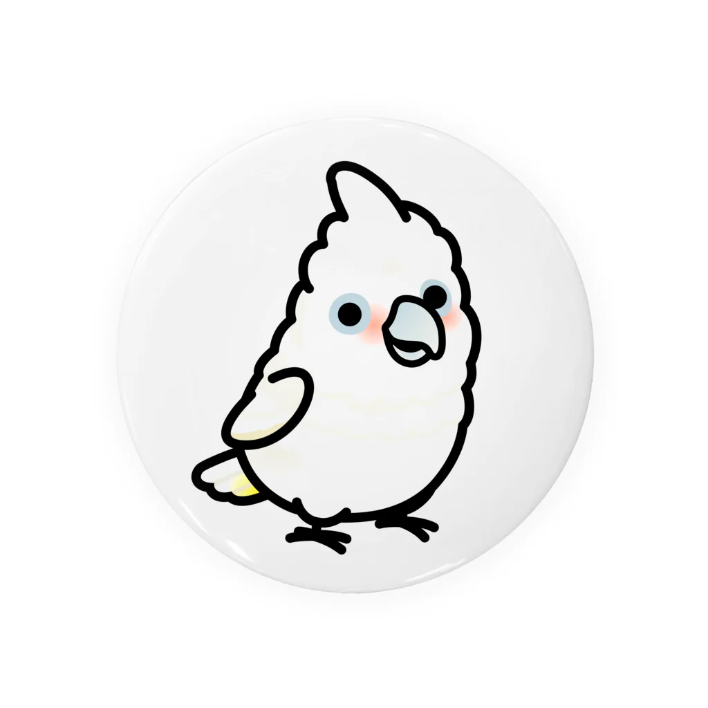 Cody the LovebirdのChubby Bird シロビタイムジオウム (75mm専用ページ） Tin Badge