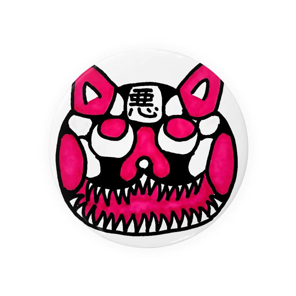 waruwaruの悪人ver.ねこ Tin Badge