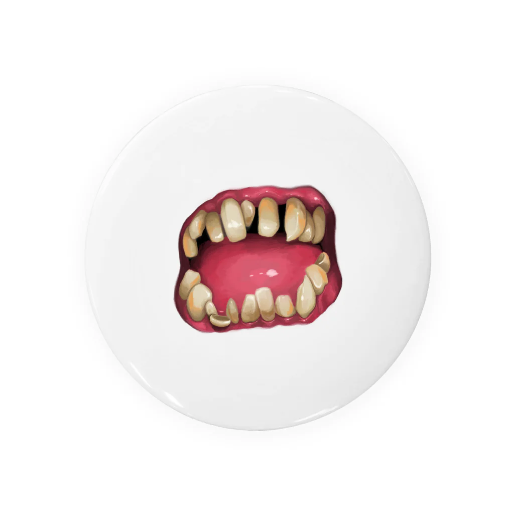 psychodoughnutsのcharming teeth 缶バッジ