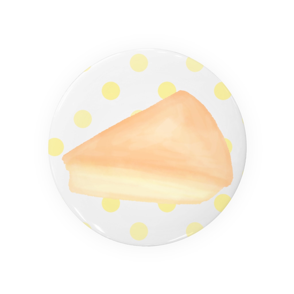 チーズケーキ ゆるふわイラスト Pino子 Shop Pppinokonoko の缶バッジ通販 Suzuri スズリ