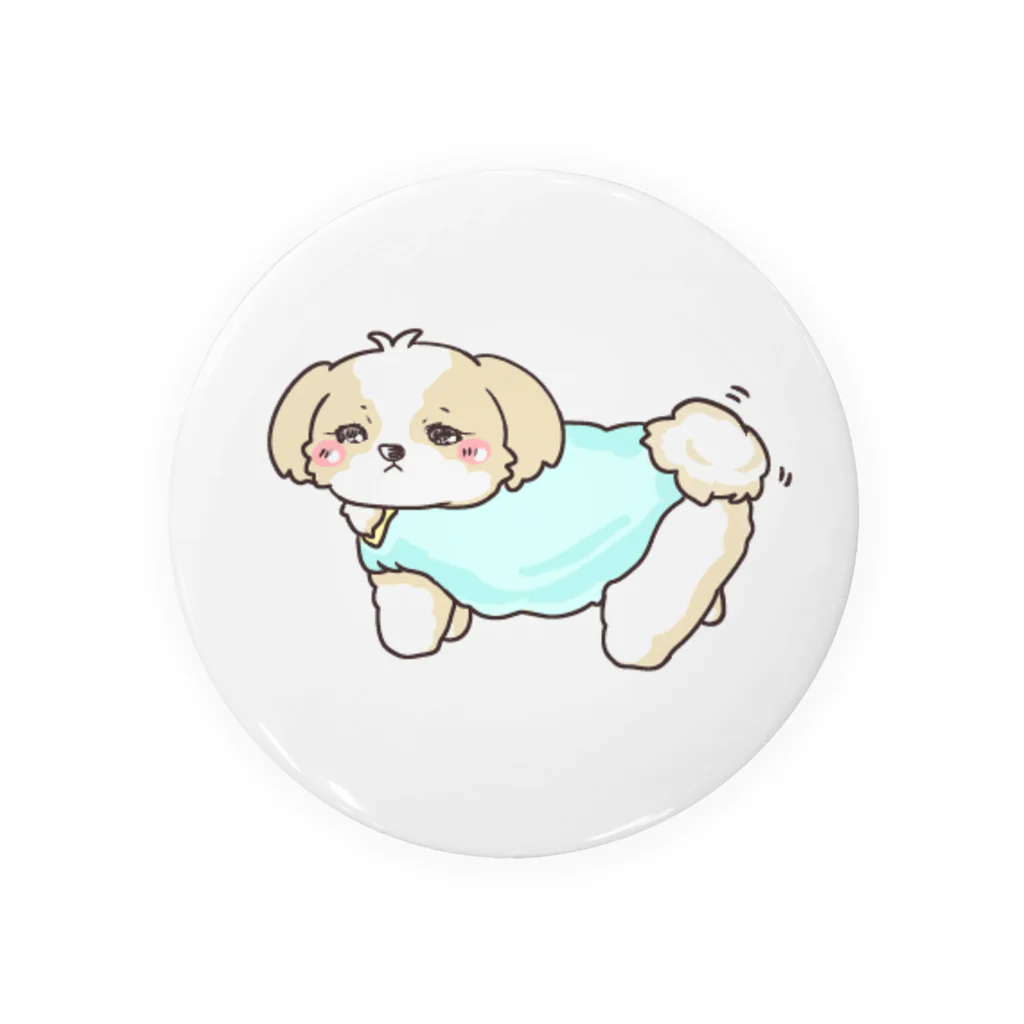 shih-tzuのシーズー Tin Badge