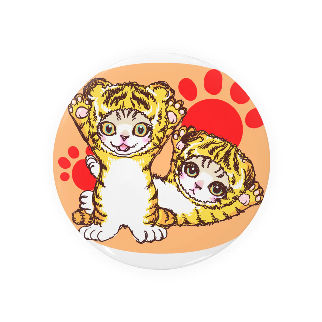 nya-mew（ニャーミュー）のとらニャーちゃん Tin Badge