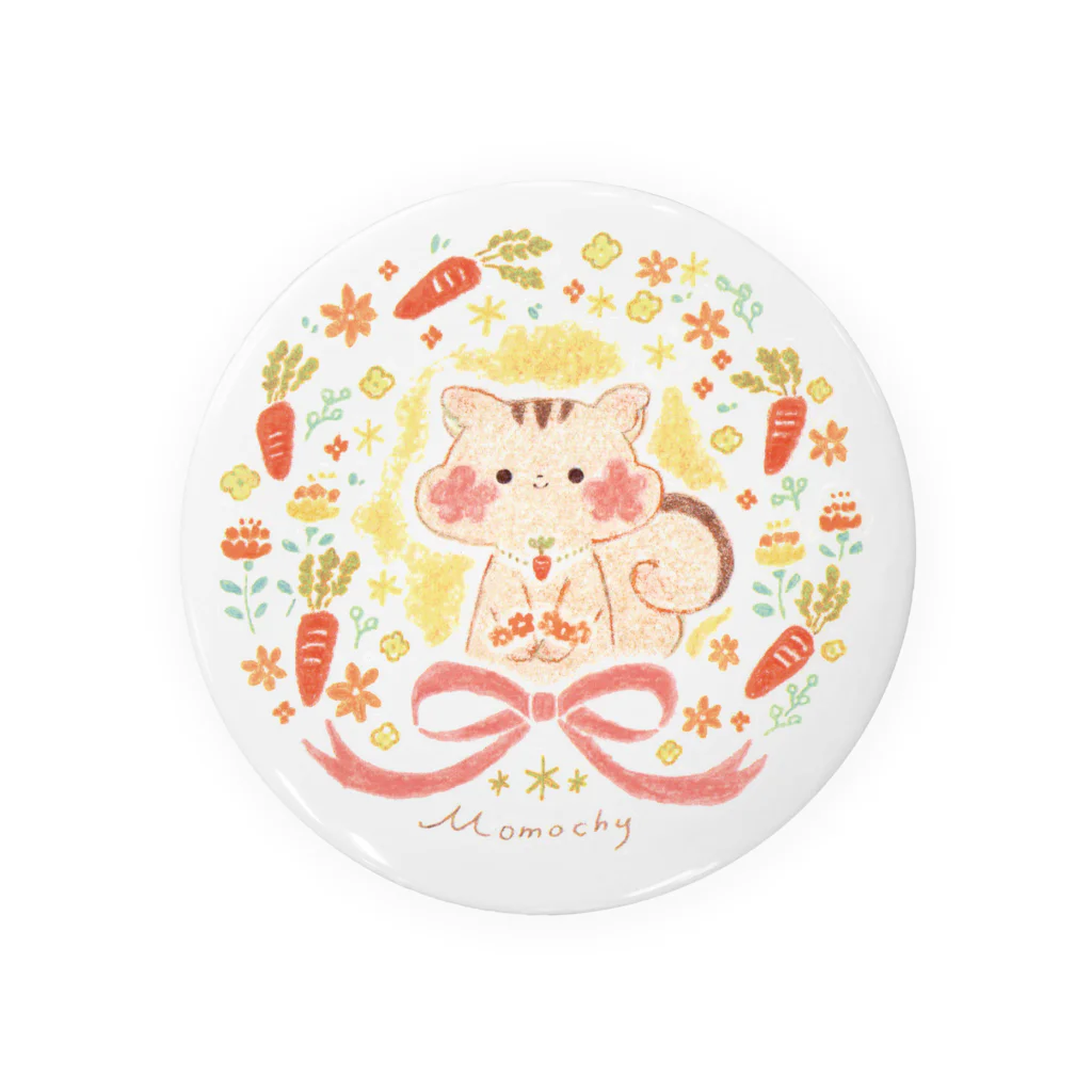 ＊momochy shop＊のにんじんとりす Tin Badge