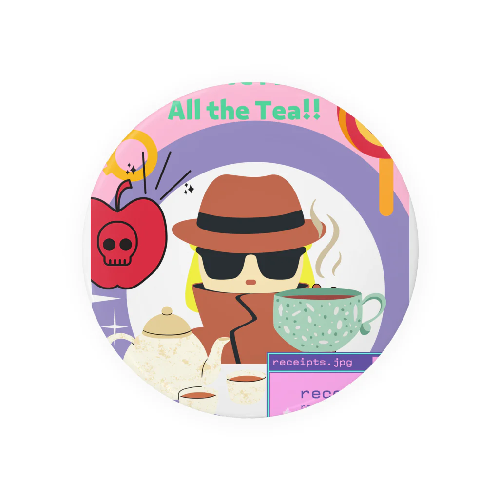 IzumiracleのGive me all the Tea! Tin Badge