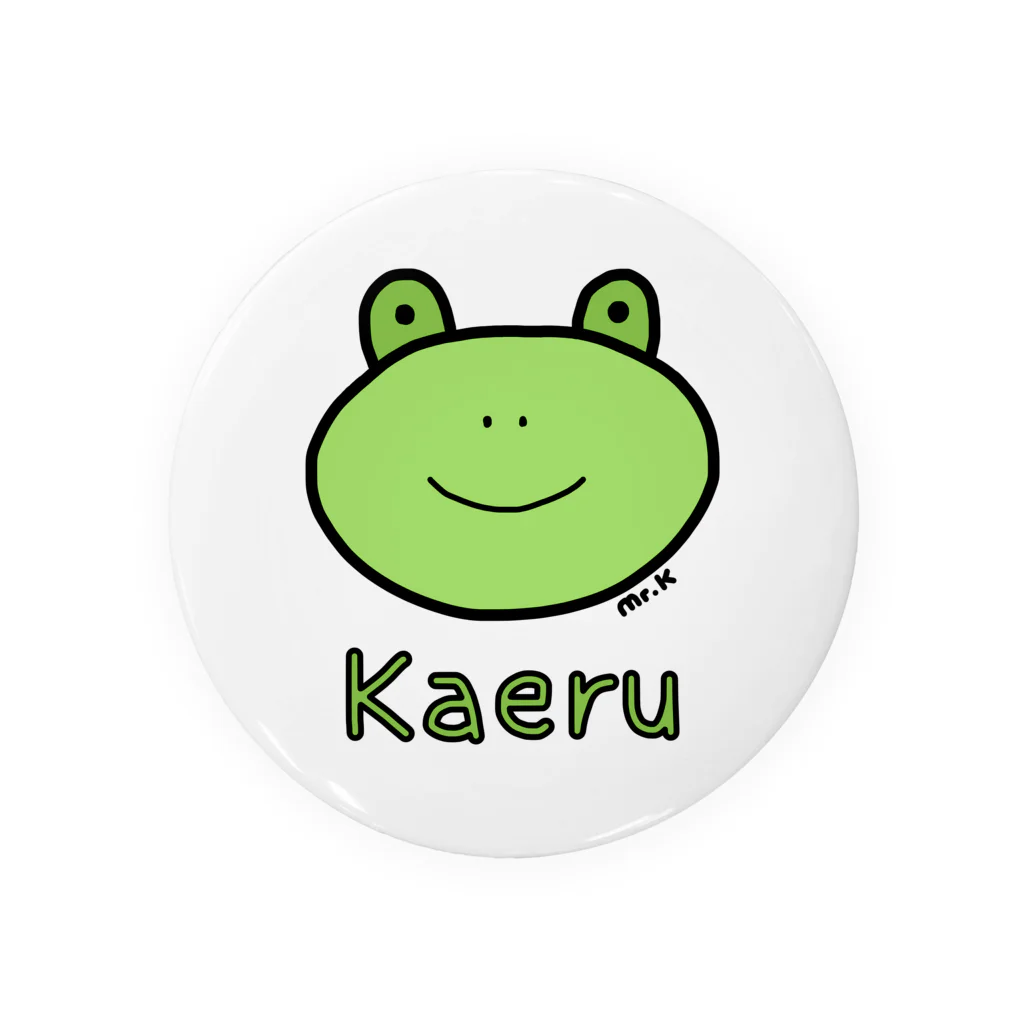 MrKShirtsのKaeru (カエル) 色デザイン Tin Badge