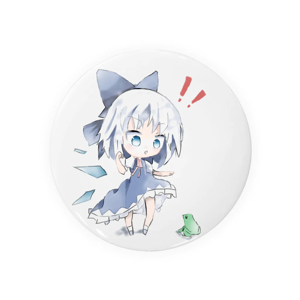 セキエンのおみせの【東方】チルノ&カエル Tin Badge