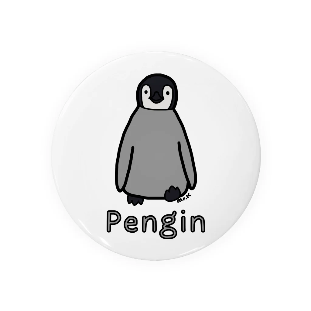 MrKShirtsのPengin (ペンギン) 色デザイン 缶バッジ