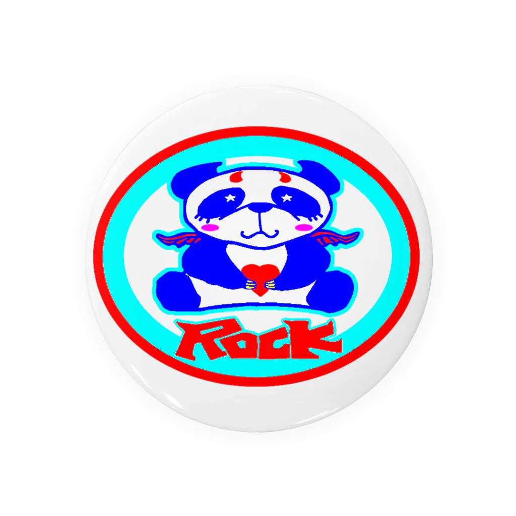 オクサバットのロックパンダ弐 Tin Badge