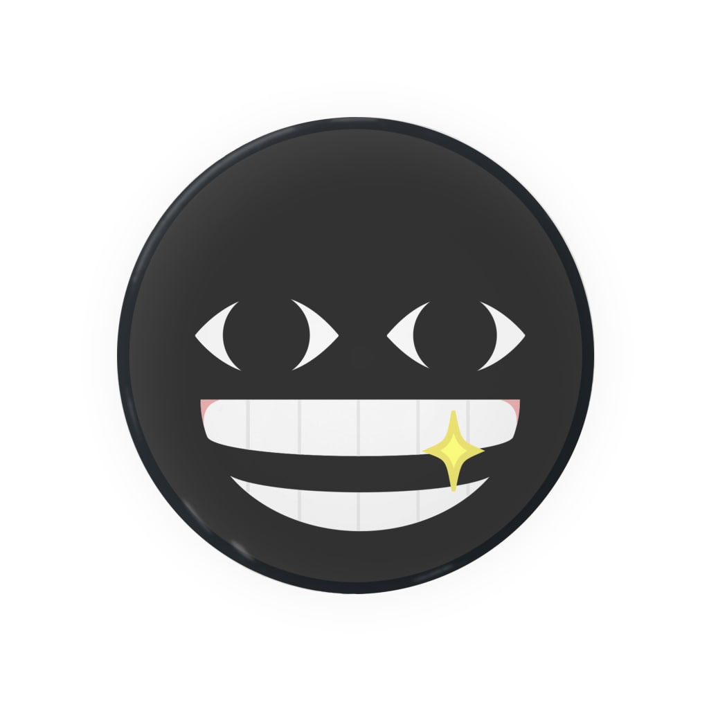 特大 素敵スマイルくん イラストver にせもの Patimon 1117 の缶バッジ通販 Suzuri スズリ 特大 素敵スマイルくん イラストver にせもの Patimon 1117 の缶バッジ通販 Suzuri スズリ
