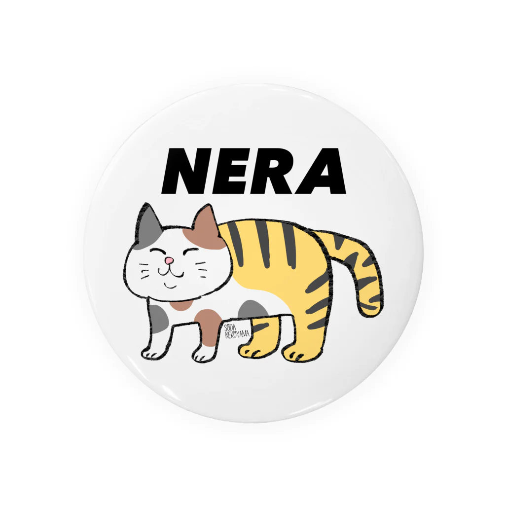 猫山ソーダのお店屋さんのあべこべアニマル【NERA（ねら）】 缶バッジ