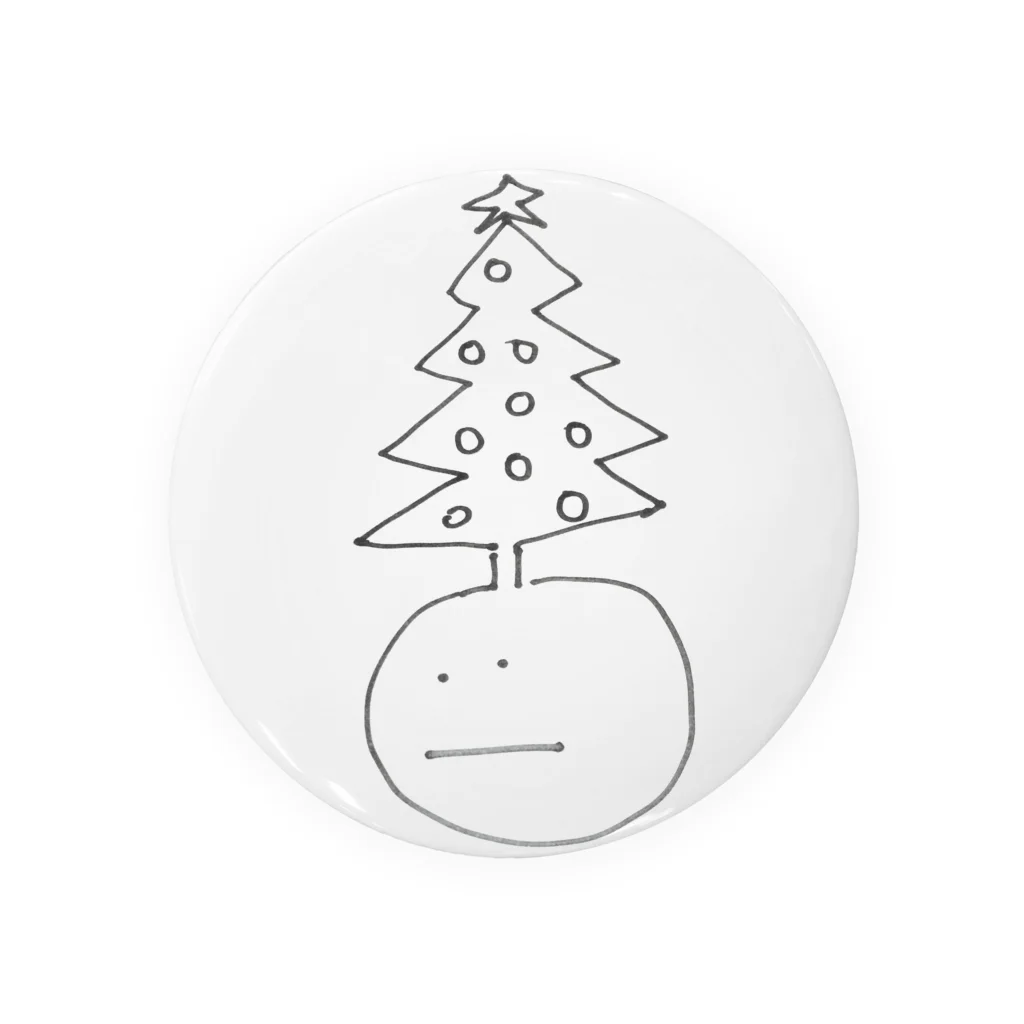 RICHARD_HANEGIのChristmas tree man  Tin Badge