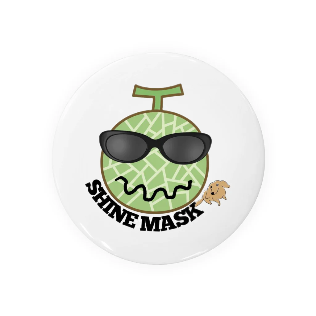 Shine＆MochaオリジナルグッズのShineMask缶バッジ Tin Badge