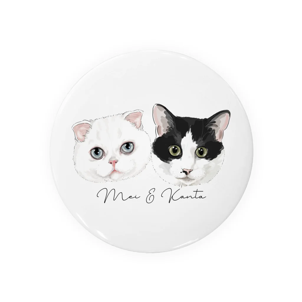 みきぞーん｜保護猫 ミッキー画伯と肉球とおともだちのMei&Kanta Tin Badge