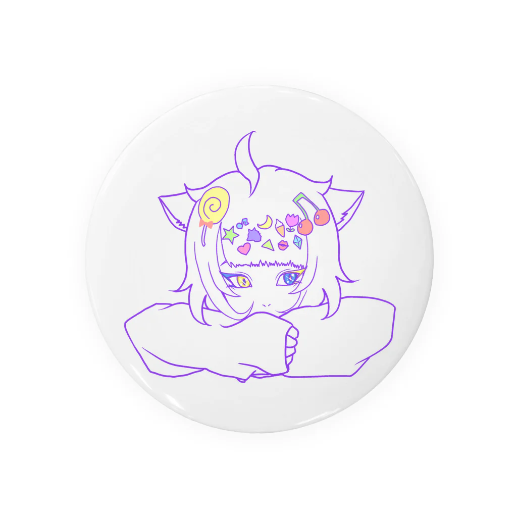 Popin’ CandyⅡ🦄💙のにゃん娘💜缶バッジ Tin Badge