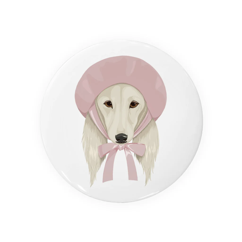 LaminaのSaluki×ベレー帽 Tin Badge