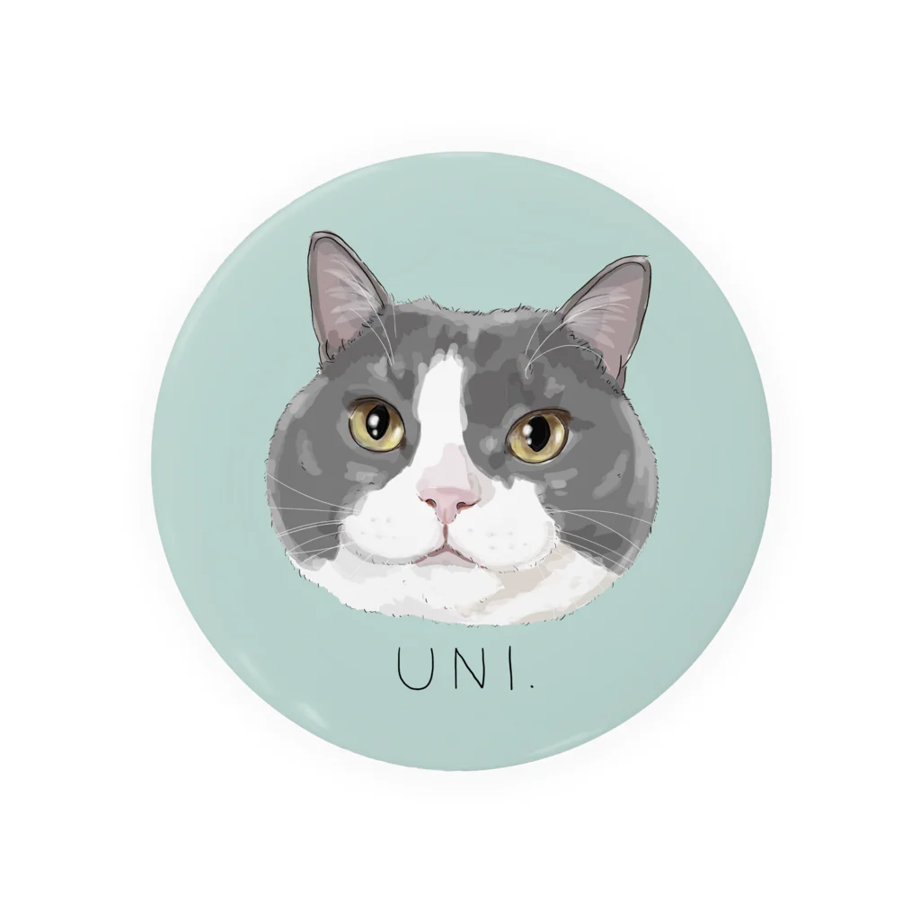 みきぞーん｜保護猫 ミッキー画伯と肉球とおともだちのUNI. Tin Badge