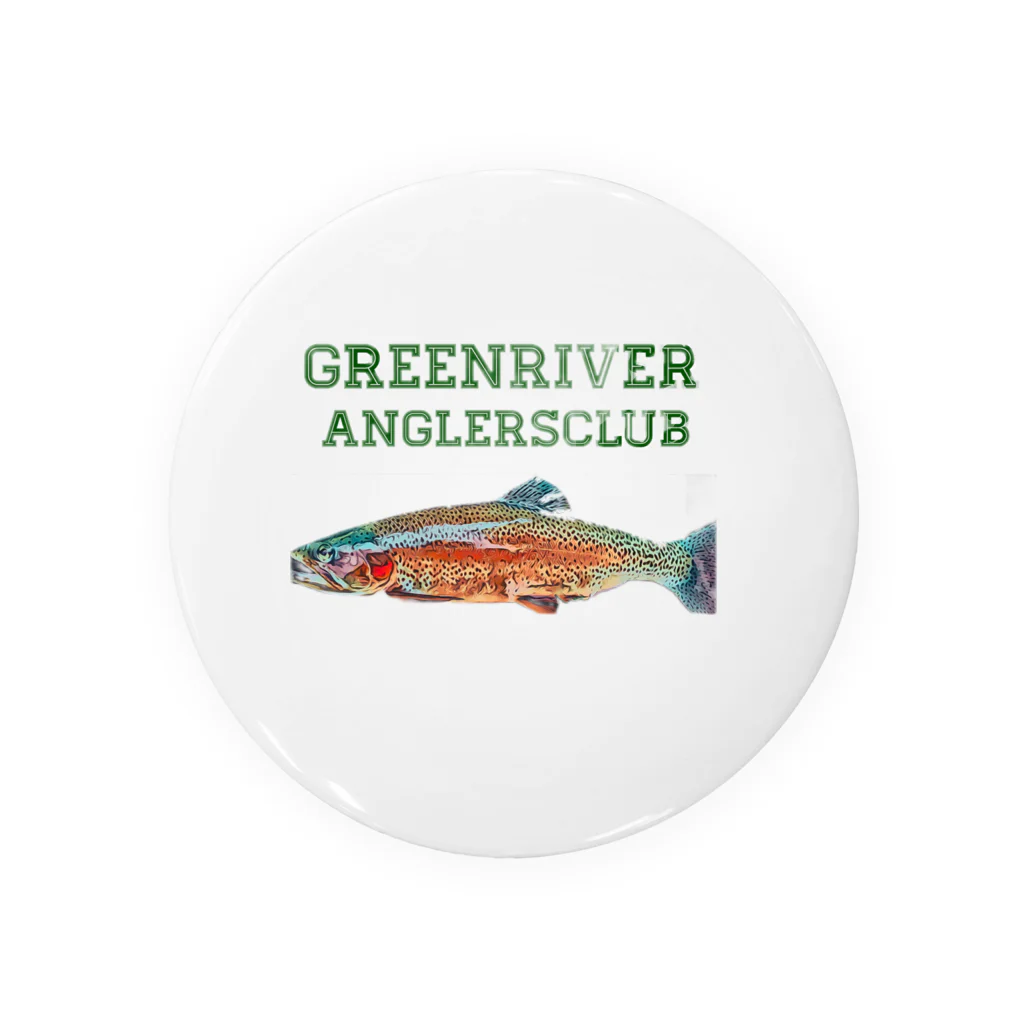 源流狂人卍のGreenriver Anglers Club 缶バッジ