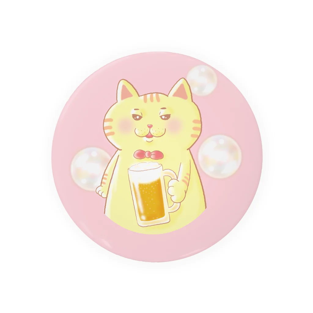 トラとハチワレの乾杯 Tin Badge