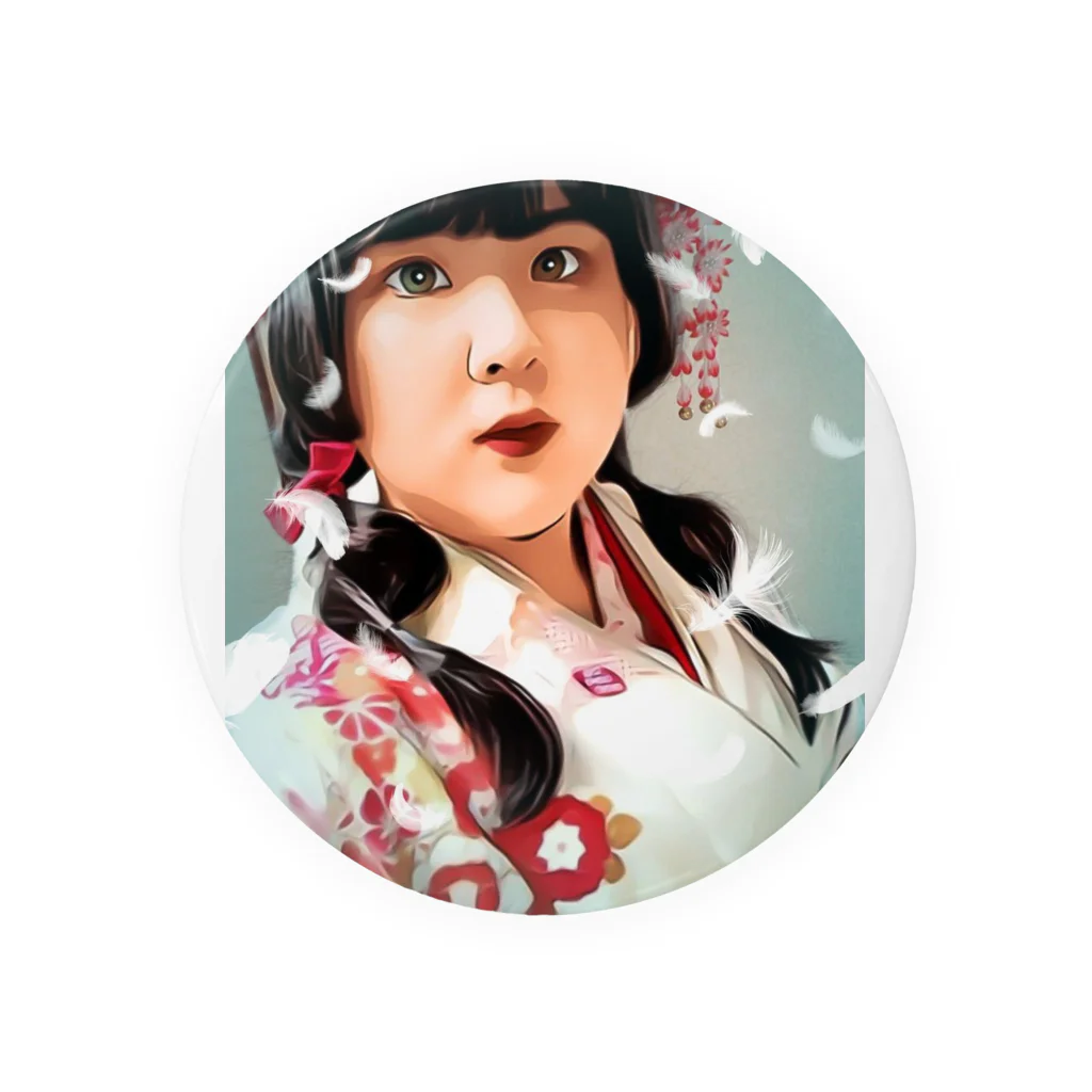 白羽小鳩🕊NEXT⇒5月5日木 ふくよカフェ♡の小鳩ぐらふぃっく Tin Badge