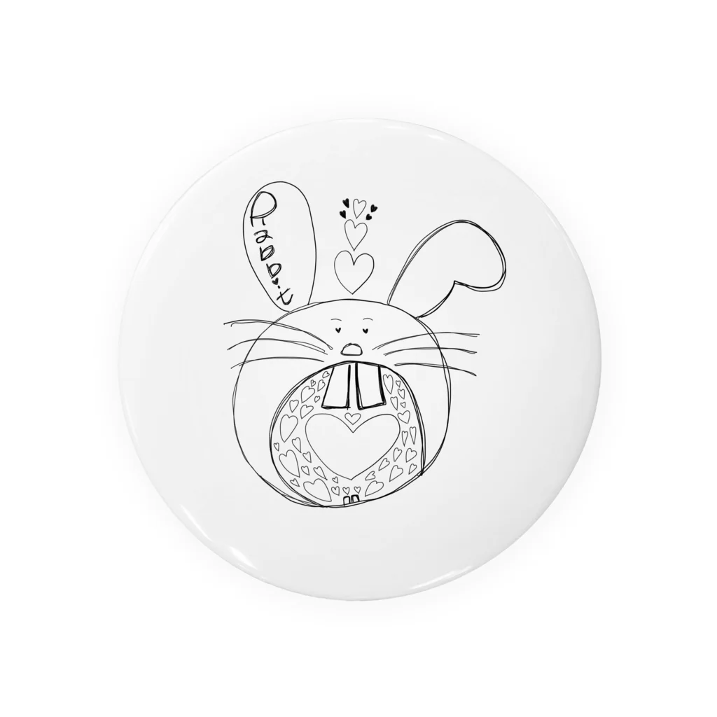 sumomoのうさちゃんの愛まみれ Tin Badge