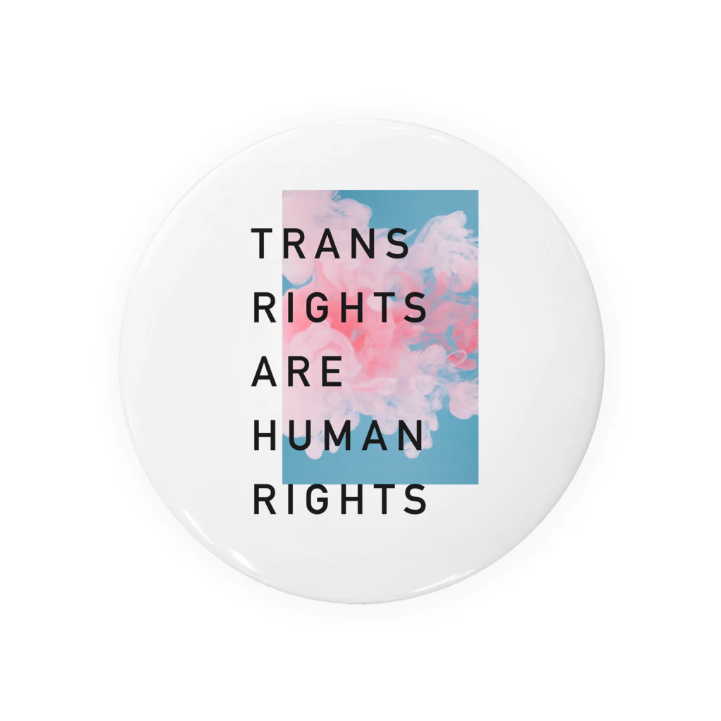 MONETのTRANS RIGHTS ARE HUMAN RIGHTS 缶バッジ